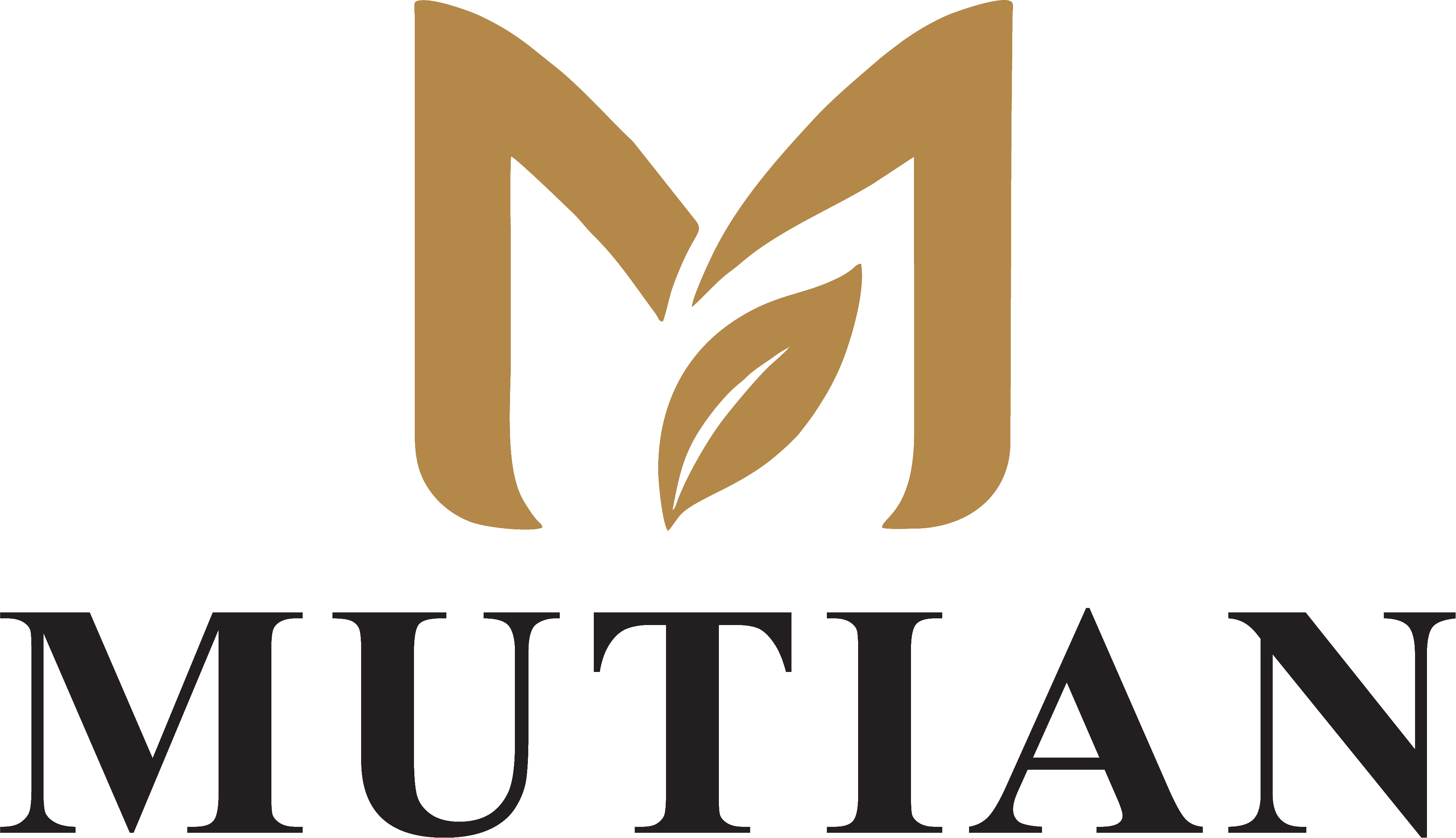 Mutian Wood leaf logo