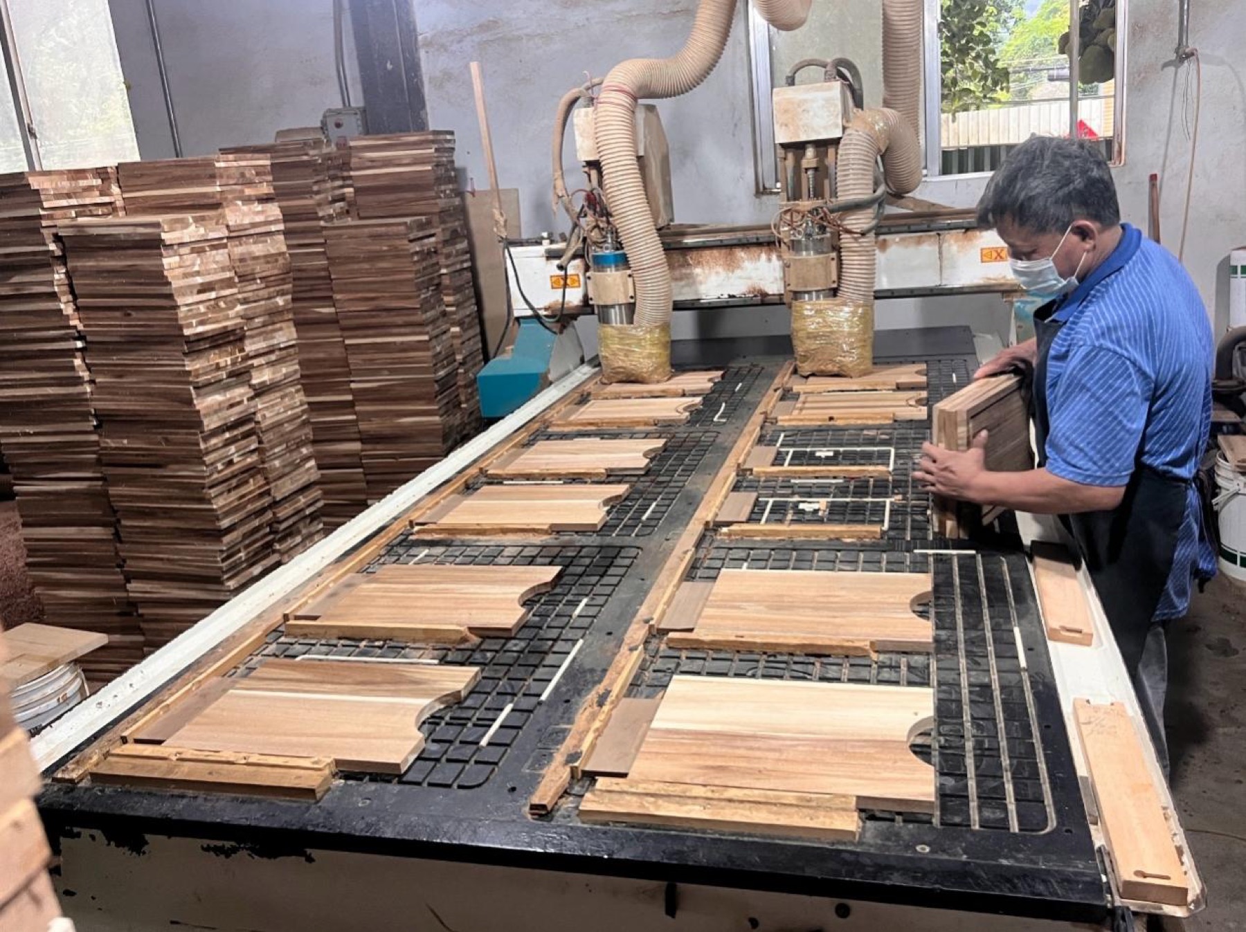 CNC routing custom wooden cutting boards